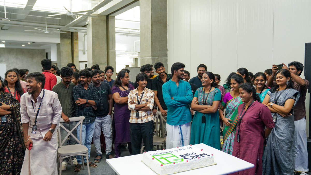 ZohoSheet's tweet image. Zoho Sheet turns 19🎉! Huge thanks to the Zoho Sheet community, our incredible team, and everyone who supported us 🙏 We just celebrated our product anniversary, and kept it real—food, fun, pictures, goals ahead, and, of course, memories 🎂🚀 

#ZohoSheetTurns19