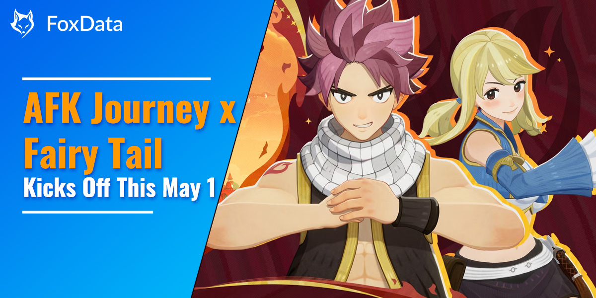 foxdata_com's tweet image. 🔥✨ Get ready for an epic crossover! The AFK Journey x Fairy Tail event kicks off May 1, 2025! Join Natsu &amp;amp; Lucy as playable heroes and unlock exclusive quests, rewards, and more! 

Don&apos;t miss out on this magical adventure! 🎮bit.ly/3XQcb6p

#afkjourneyguide #FairyTail…