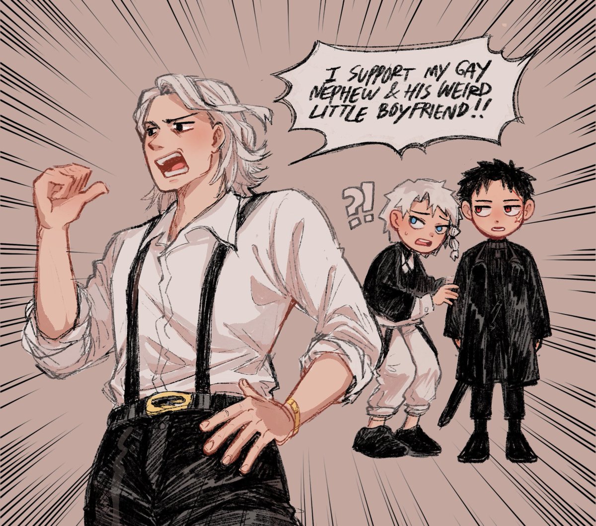 just started kagurabachi bc oomf said its what the fujoshis are reading

#hakuhiro