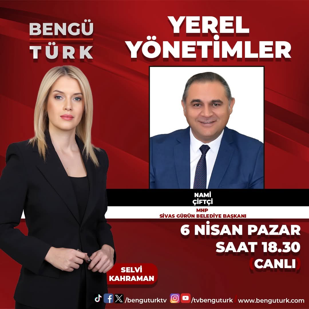 BAŞKAN ÇİFTÇİ, BENGÜ TÜRK YEREL YÖNETİMLER PROGRAMI KONUĞU

youtu.be/Hyxo5d6QQ2Y?si…