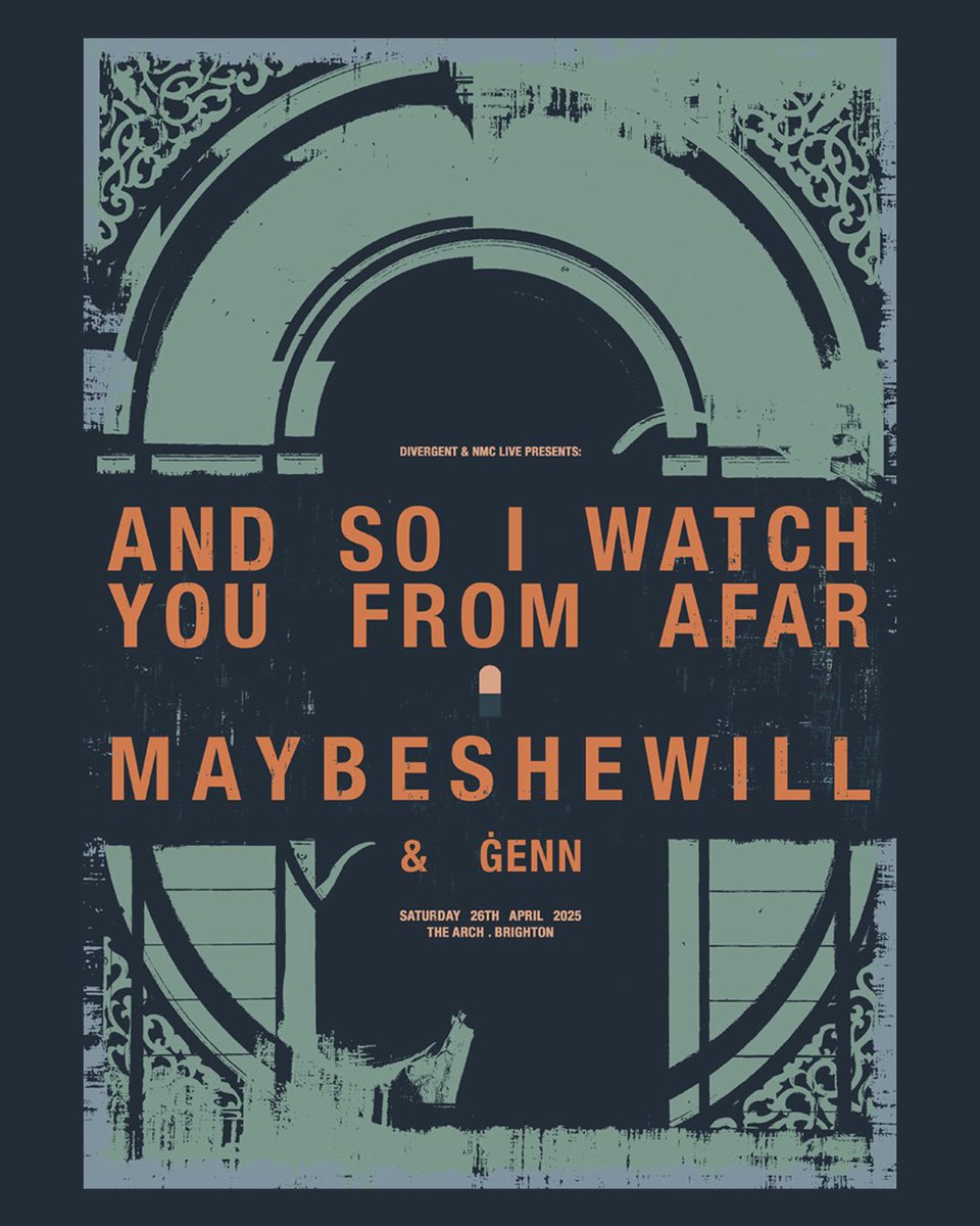 A reminder that our Brighton co-headline with And So I Watch You From Afar is coming up soon. A full hour set from both bands. 

Tickets: maybeshewill.net/shows