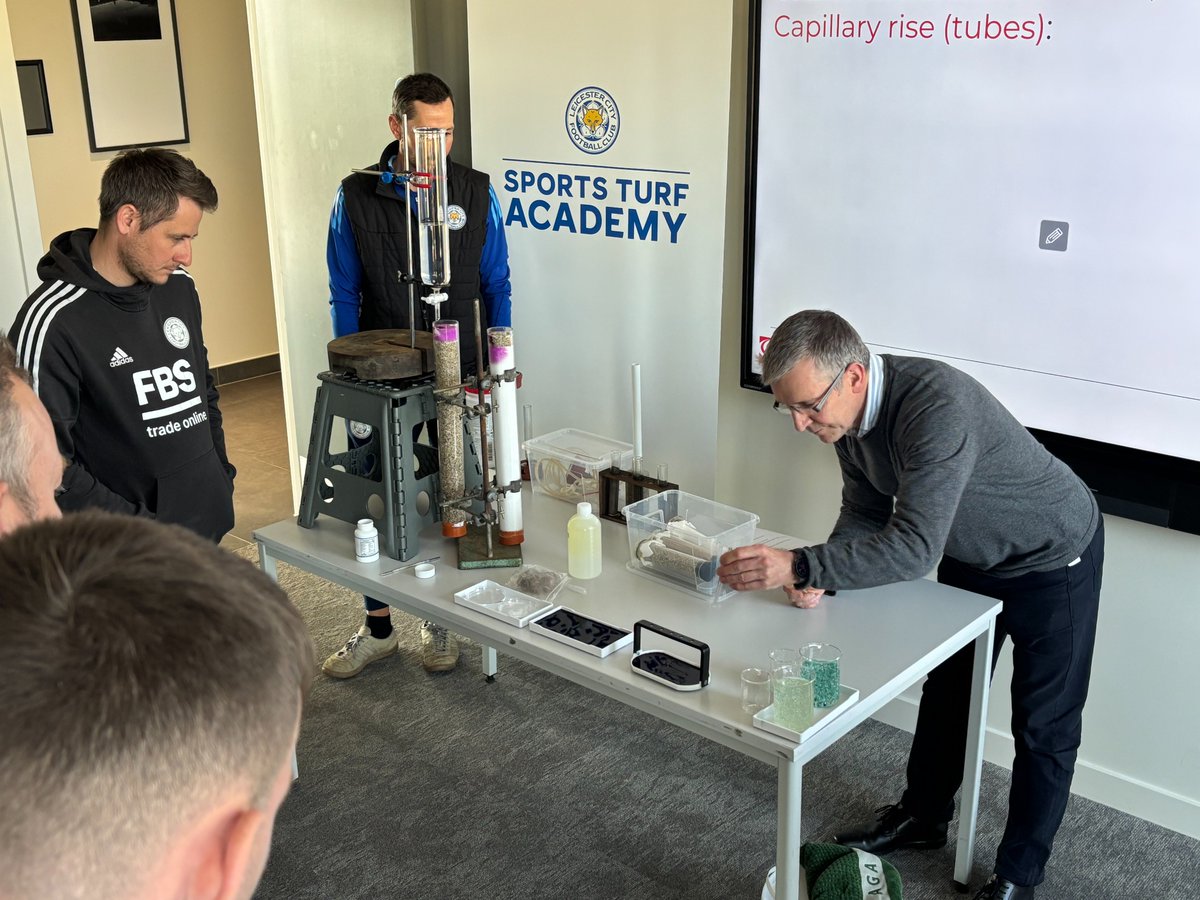 🌱 Drainage classes = Great sports turf! 🌱

Last week, our Grounds team expanded their expertise with in-depth training on soils, drainage principles, and Sport England’s drainage designs. 

The key to top-quality playing surfaces? It all starts from the ground up! ⚡🏟️

If you