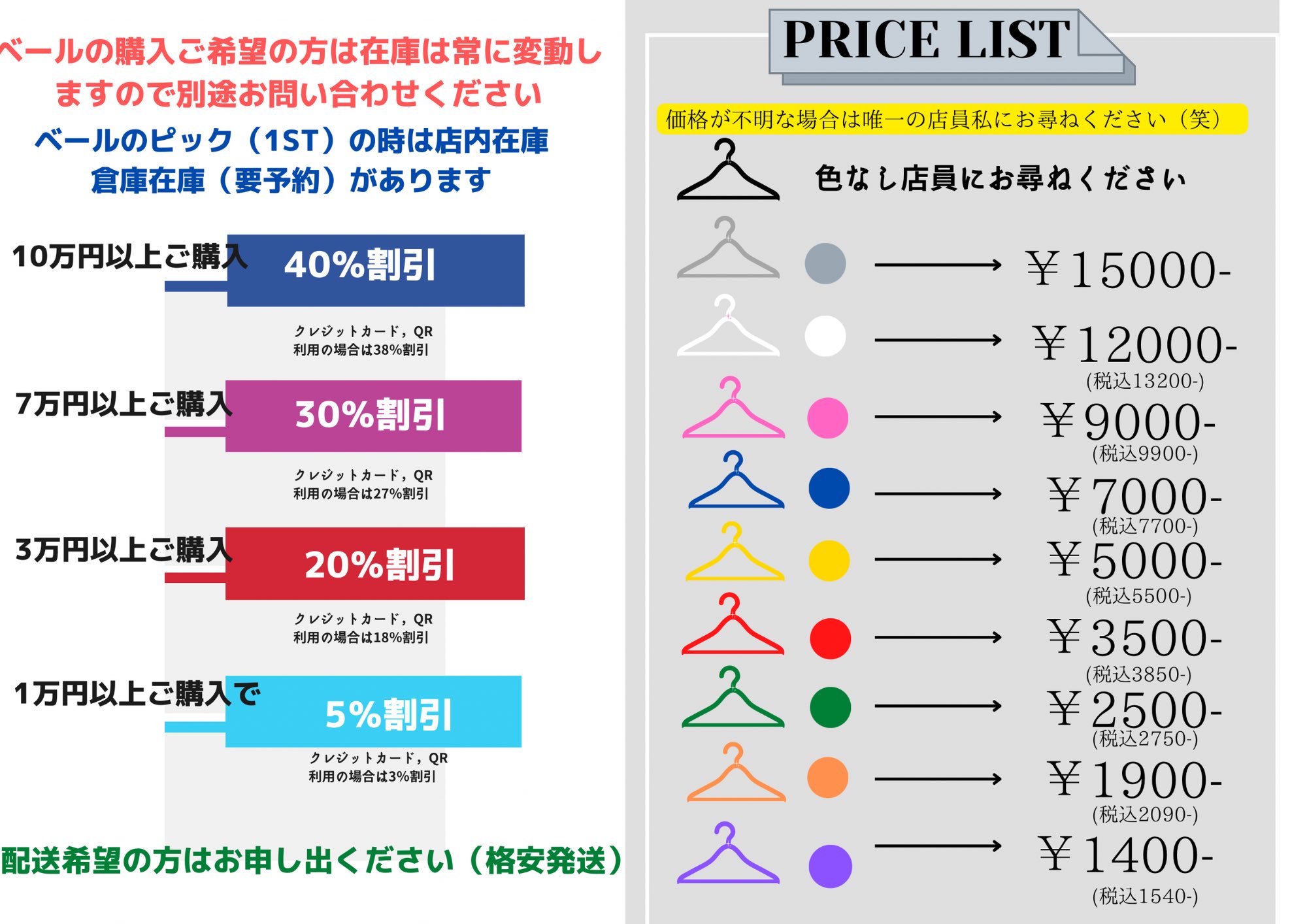 業者仕入れ専用🇺🇸古着卸GENKA（八王子）で古着仕入れ ＆海外
