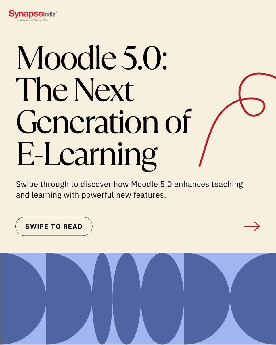SynapseIndia's tweet image. Moodle 5.0 is here to transform: This powerful update brings a cleaner, more intuitive interface that makes teaching and learning smoother than ever. Moodle 5.0 works the way you do—fast, flexible, and future-ready.
synapseindia.com/technology/moo…
#Moodledevelopment #SynapseIndia