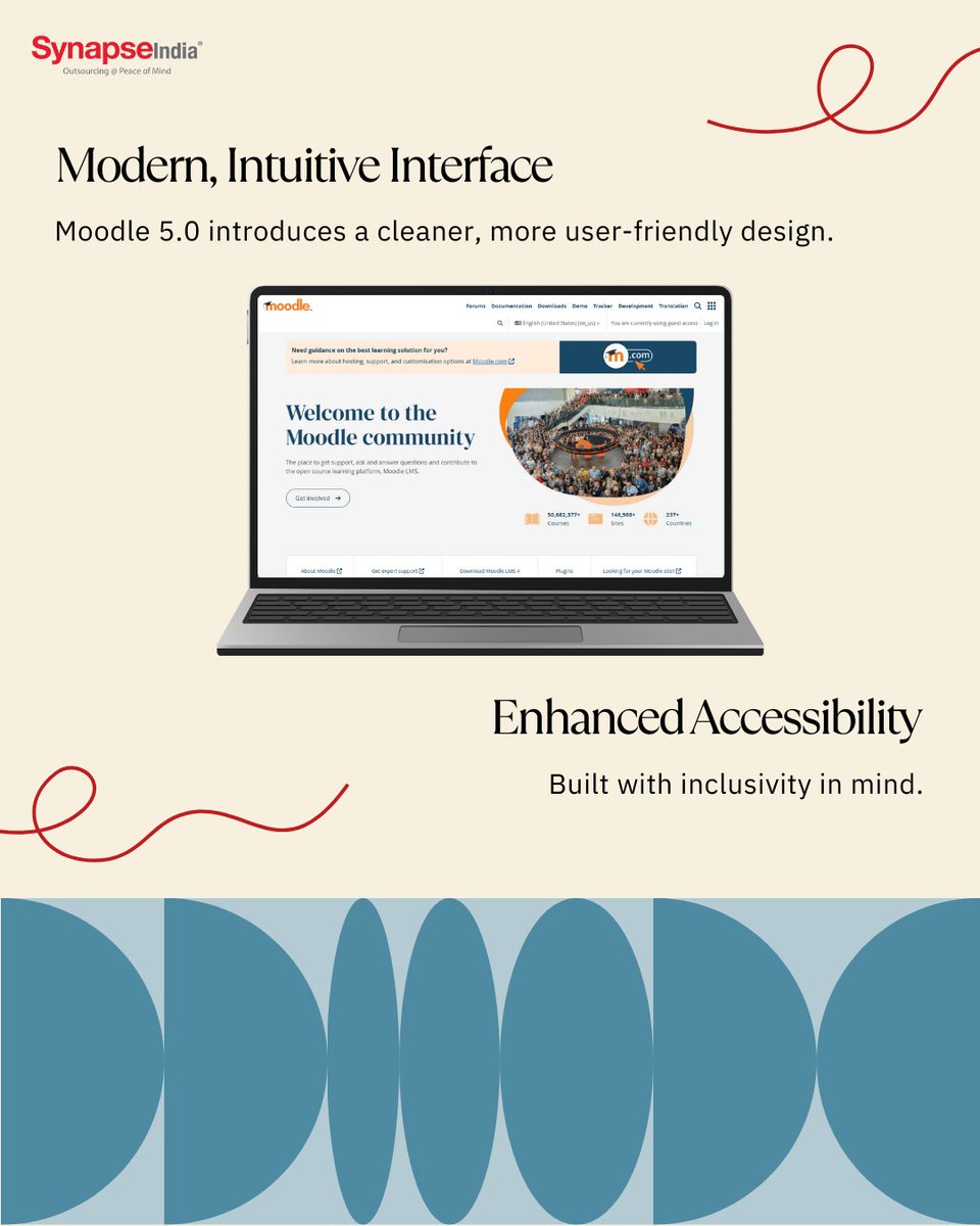 SynapseIndia's tweet image. Moodle 5.0 is here to transform: This powerful update brings a cleaner, more intuitive interface that makes teaching and learning smoother than ever. Moodle 5.0 works the way you do—fast, flexible, and future-ready.
synapseindia.com/technology/moo…
#Moodledevelopment #SynapseIndia