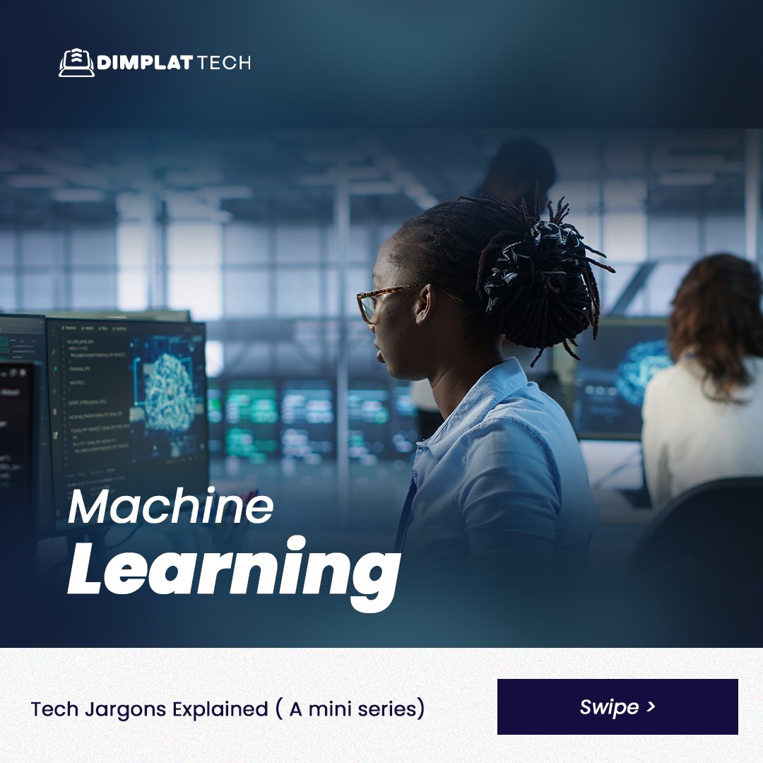 Dimplattech's tweet image. Machine Learning? Ever heard it thrown around in tech convos and wondered what it really means?🤔
We’re breaking it down in this edition of Tech Jargons Explained by Dimplat Tech!
Swipe to learn the basics — in plain English.
#TechJargons #MachineLearning #DimplatTech