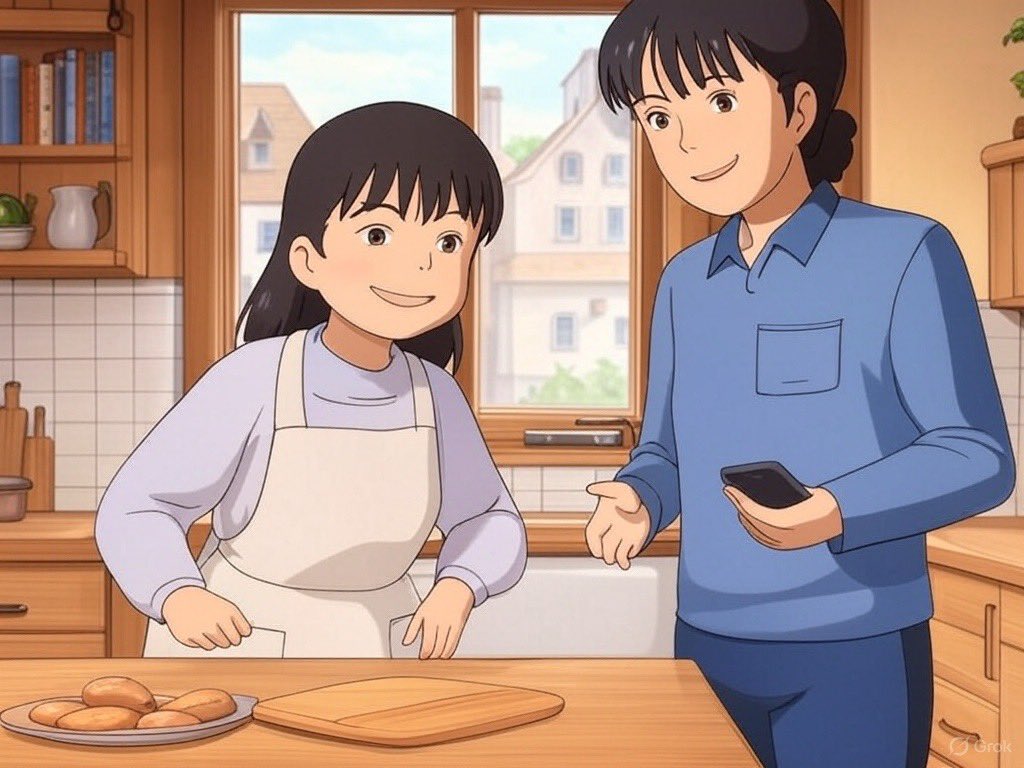 easymobyx's tweet image. María soñaba con compartir recetas, pero la tecnología le abrumaba. Con @easymobyx, un servicio que simplifica el móvil, un experto la guió. Ahora sube videos de guisos y sonríe con cada like. ¡Felicidad al instante!