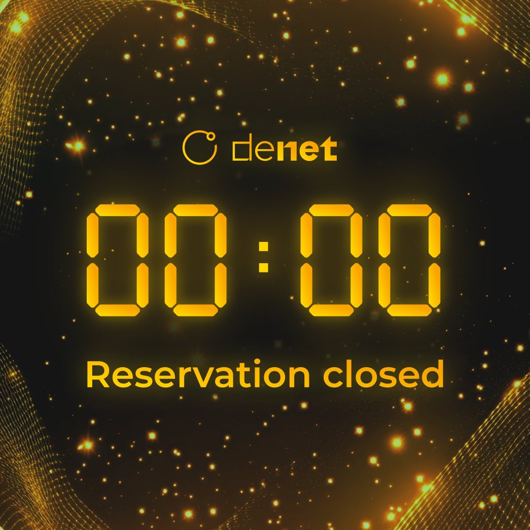 DeNetPro's tweet image. Datakeeper Node Reservation is OFFICIALLY CLOSED! 🎉

A massive congrats to everyone who seized the chance to lead the charge in DePIN’s core – data storage. You’re now at the forefront of the future!

Stay tuned for the Node Sale (Apr 10-16) – this is just the beginning! 🚀