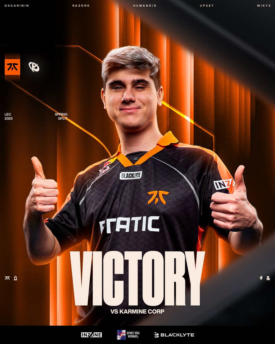 edwardhalluk's tweet image. Graphics for this weekends LEC game 
@FNATIC vs @KarmineCorp
