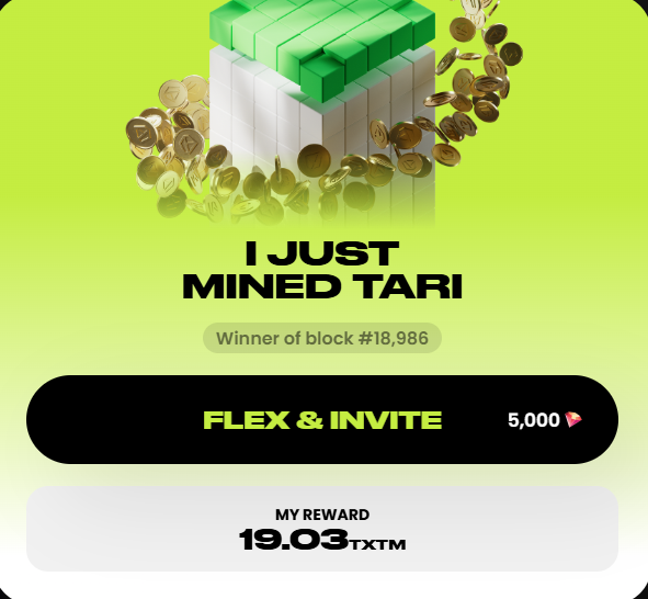 Mansolo_Crypto's tweet photo. You can mine $TARI on you pc/laptop and you will earn:

Special Gems 💎
Precious Turtle Shells 🐢
Exquisitely Rare Sky Hammers 🔨

Your collection of items can be converted to Tari ($XTM) when the claim period goes live

Click the Link below to join now: https://t.co/O7WtiEE8yn https://t.co/YdVyHtpM22