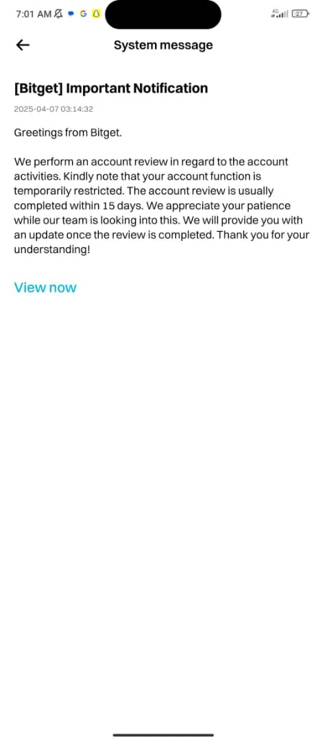 DanielChin45282's tweet photo. @bitgetglobal Bitget just temporarily restricted my account with no warning and now they’re saying 15 DAYS before they even review it?? All my life savings are in there. 

This is insane. @BitgetGlobal please fix this ASAP. 
I need access to my funds. 
#Bitget #Crypto #Help https://t.co/jTh0lh9dT5