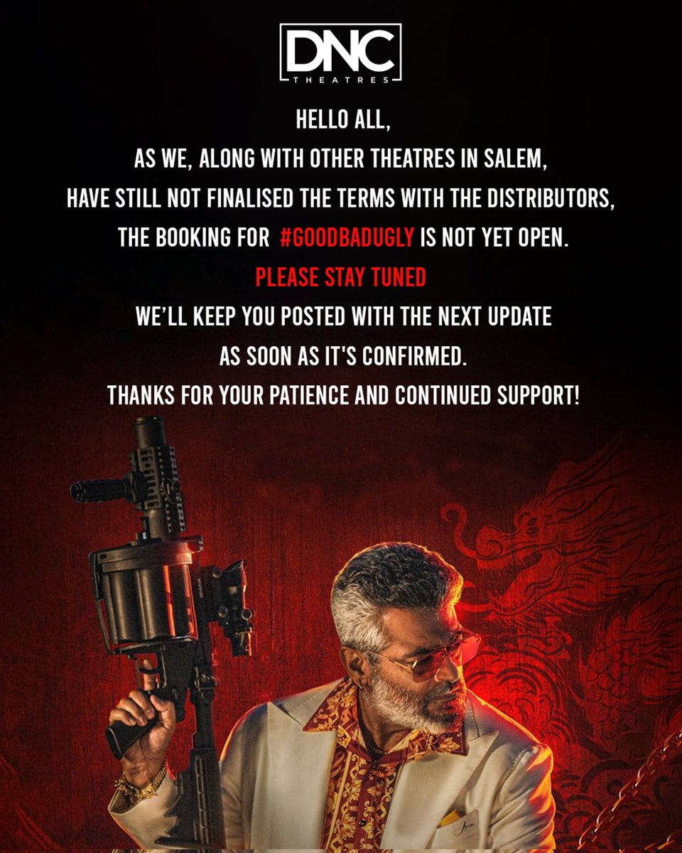 #Salem DNC ROX and other theaters #GoodBadUgly bookings update