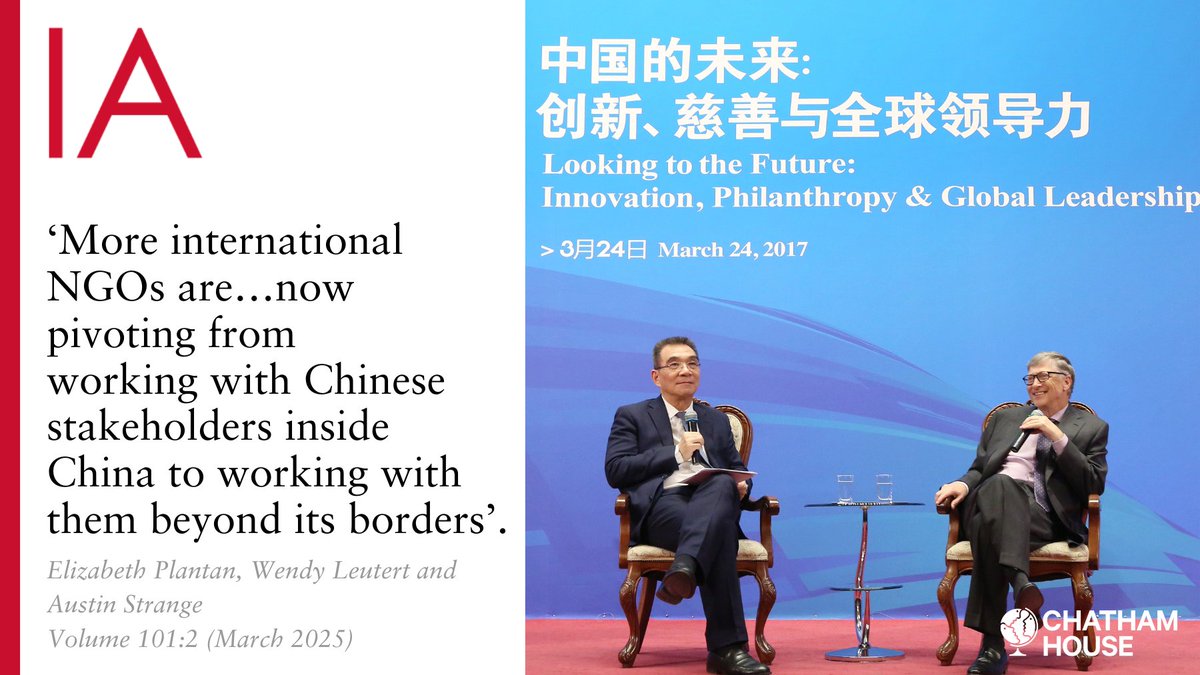 International Affairs (@iajournal_ch) on Twitter photo Does China’s development projects abroad mirror their domestic projects?
<a href="/enplantan/">Elizabeth Plantan</a>, <a href="/wendyleutert/">Wendy Leutert</a> & <a href="/AustinMStrange/">Austin Strange</a> write about how the political constraints on domestic NGOs shape partnerships abroad: doi.org/10.1093/ia/iia… Does China’s development projects abroad mirror their domestic projects?
<a href="/enplantan/">Elizabeth Plantan</a>, <a href="/wendyleutert/">Wendy Leutert</a> & <a href="/AustinMStrange/">Austin Strange</a> write about how the political constraints on domestic NGOs shape partnerships abroad: doi.org/10.1093/ia/iia…