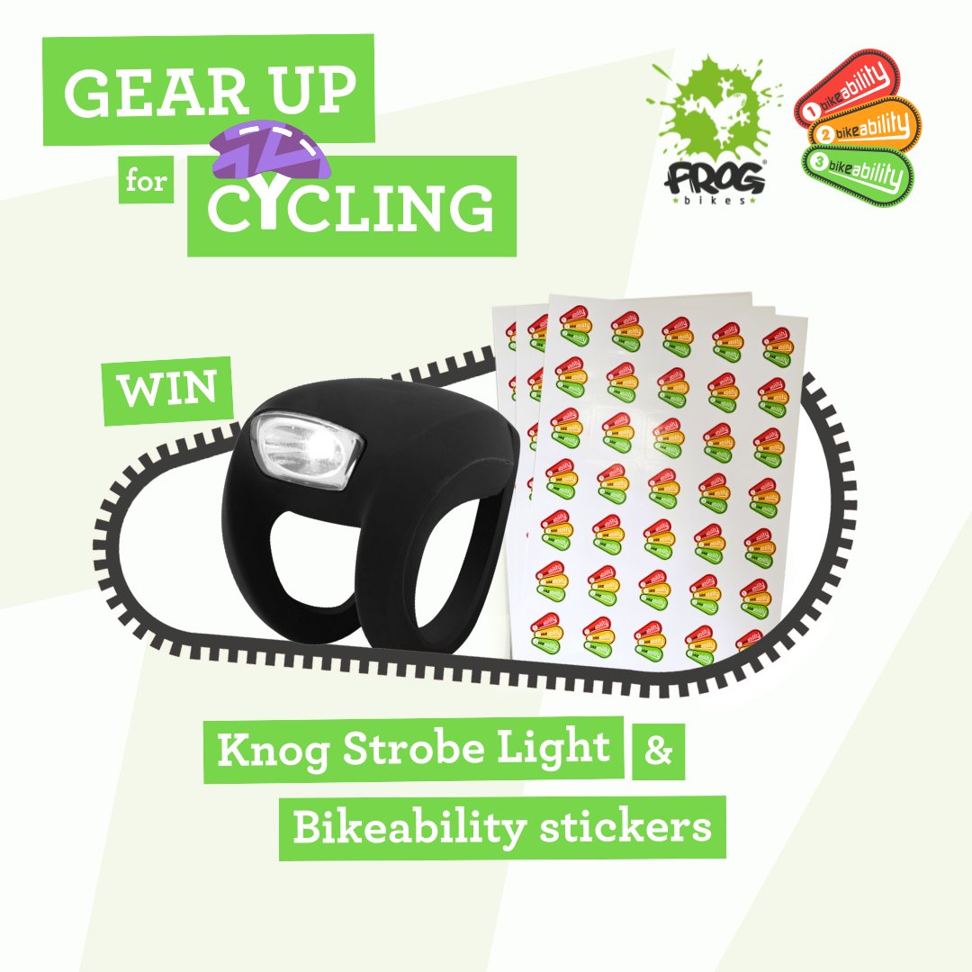 Frog Bikes (@frogbikes) on Twitter photo 🌟#WIN🌟 CYCLING PRIZES! 🚲
With us & <a href="/BikeabilityUK/">Bikeability</a> for an egg-citing #EasterGiveaway! 🎉
🎁 Today: Knog bike light + #Bikeability stickers
✅ Like & repost
✅ Follow <a href="/BikeabilityUK/">Bikeability</a> + @FrogBikes
✅ Comment💡
Ends 20 Apr 🕛 T&Cs: bit.ly/3xTCbike
#FrogBikes #Giveaway 🌟#WIN🌟 CYCLING PRIZES! 🚲
With us & <a href="/BikeabilityUK/">Bikeability</a> for an egg-citing #EasterGiveaway! 🎉
🎁 Today: Knog bike light + #Bikeability stickers
✅ Like & repost
✅ Follow <a href="/BikeabilityUK/">Bikeability</a> + @FrogBikes
✅ Comment💡
Ends 20 Apr 🕛 T&Cs: bit.ly/3xTCbike
#FrogBikes #Giveaway