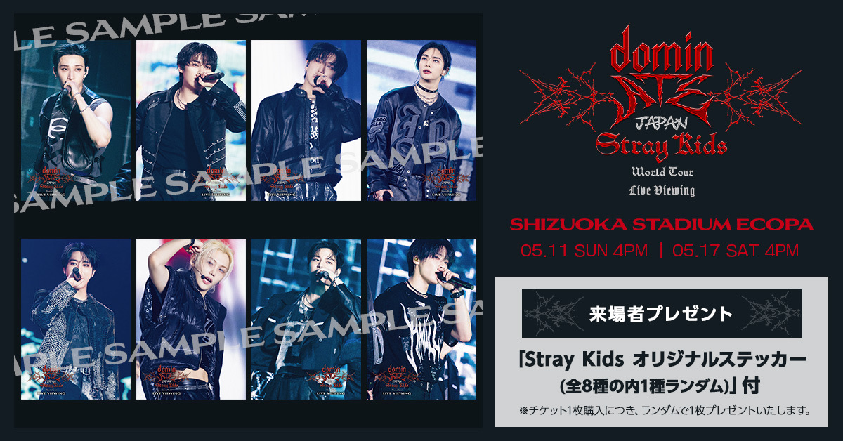 StrayKids スキズ dominATE ジニレット エコパ Stray Kids スタジアムコンサート イベント情報 エコパ公式サイト（小