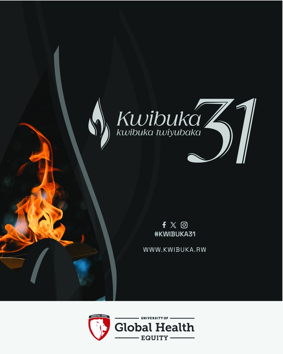 UGHE stands with Rwanda and the world for the 31st Commemoration of the 1994 Genocide against the Tutsi. We honor the victims, survivors, and their families, whose courage inspires us to confront injustice in all its forms. #Kwibuka31