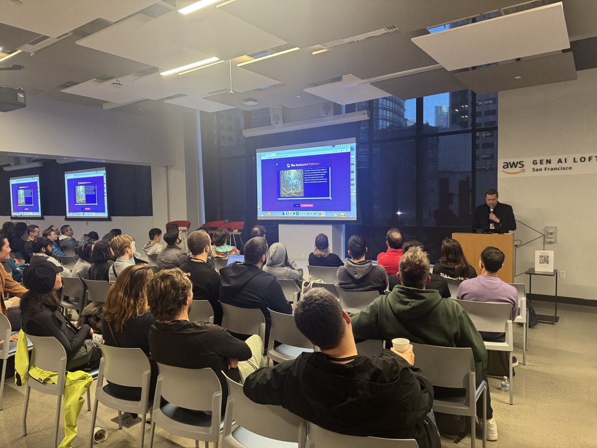 Thank you for joining us last week at our AI x All Things Web meetup. It was our biggest one yet! 🎉 We had an amazing time hanging out and learning from our four lightning talk speakers. See you next month!