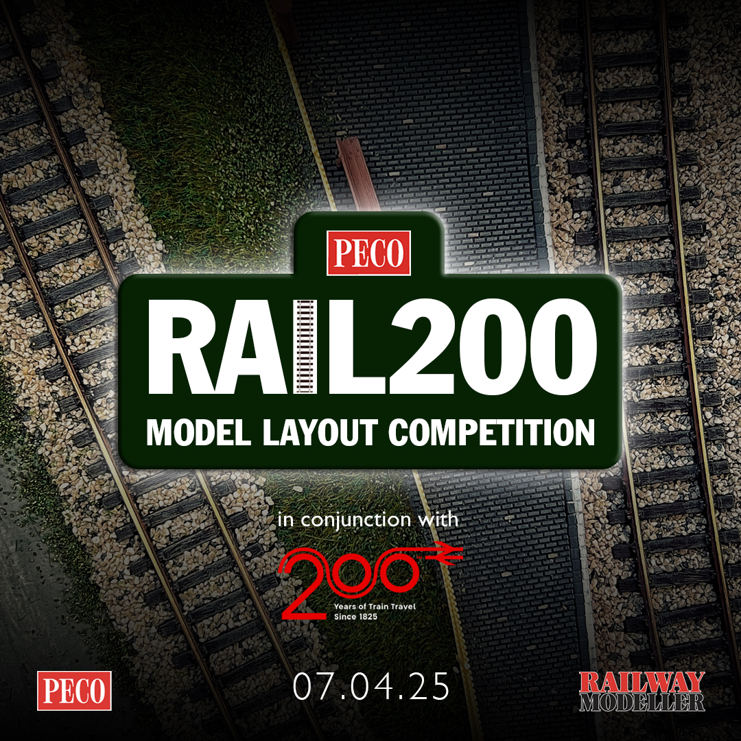 Railway Modeller (@railwaymodeller) on Twitter photo RAIL200 is live!
Celebrating 200 years of rail, in conjunction with Railway 200, you can enter this UK only nationwide competition which has two parts to it. For more information visit peco-uk.com
Order the baseboard = Enter the competition
<a href="/railway200/">railway200</a> RAIL200 is live!
Celebrating 200 years of rail, in conjunction with Railway 200, you can enter this UK only nationwide competition which has two parts to it. For more information visit peco-uk.com
Order the baseboard = Enter the competition
<a href="/railway200/">railway200</a>