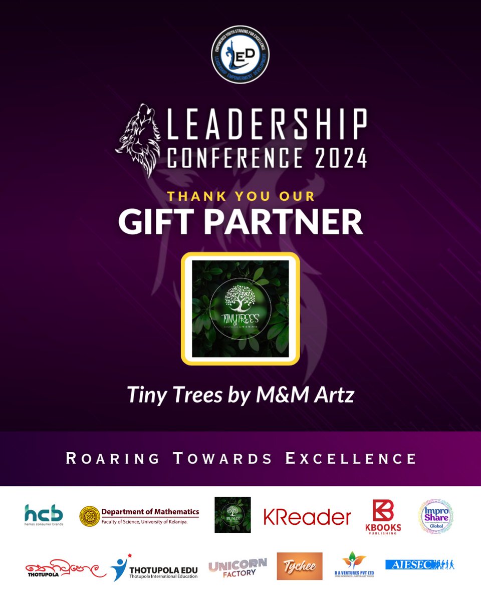 ledkln's tweet image. We’re grateful to Tiny Trees by M&amp;amp;M Artz for supporting Leadership Conference 2024 by LED KLN.

Follow Tiny Trees:
TikTok: tiktok.com/@m.m.artz
Instagram: instagram.com/madara_siriwar…
Facebook: facebook.com/profile.php?id…

#TinyTreesbyM&amp;amp;MArtz
#LC2024_LEDKLN
#UOK