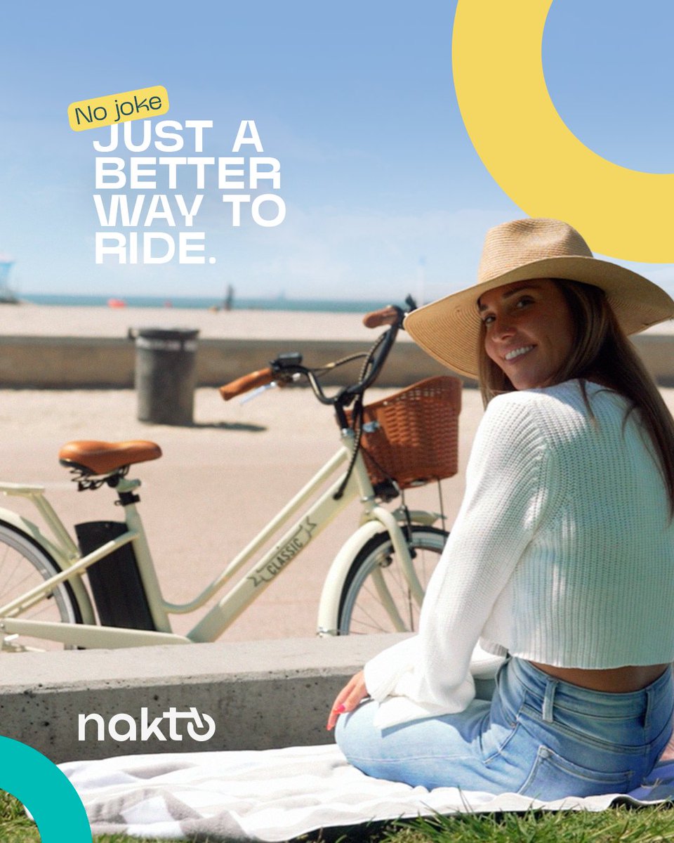 NaktoE's tweet image. E-Bikes Are No Joke!

No joke—your daily commute just got faster, cheaper, and way more fun!  🚲💨

Ready to upgrade your ride?

#naktoebike #yourridemadeeasy #ebikefun