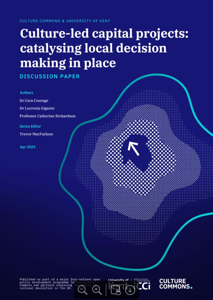 We've published a new Discussion Paper:

'Culture-led capital projects: catalysing local decision making in place'

Exploring how the redevelopment of #heritage buildings can boost #culture-led #regeneration &amp; bring the public into decision making.

culturecommons.uk/publications/c…