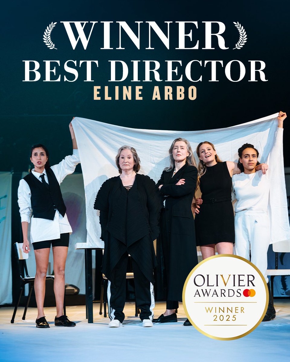 Congratulations to #ElineArbo who has won Best Director for The Years at this year’s @olivierawards. #TheYearsPlay
