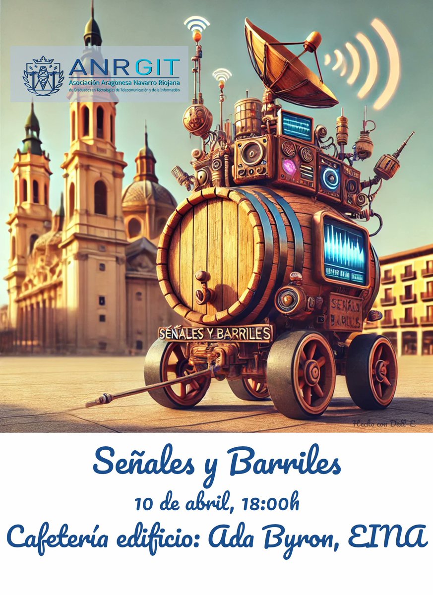 Señales y Barriles

Una reunión informal entre ingenieros y estudiantes de Teleco, para darle una vuelta a las telecomunicaciones, presente y futuro. En torno a un tema, idea o concepto y con una caña y un pincho o tapa en la mano para debatir distendidamente el tema propuesto.