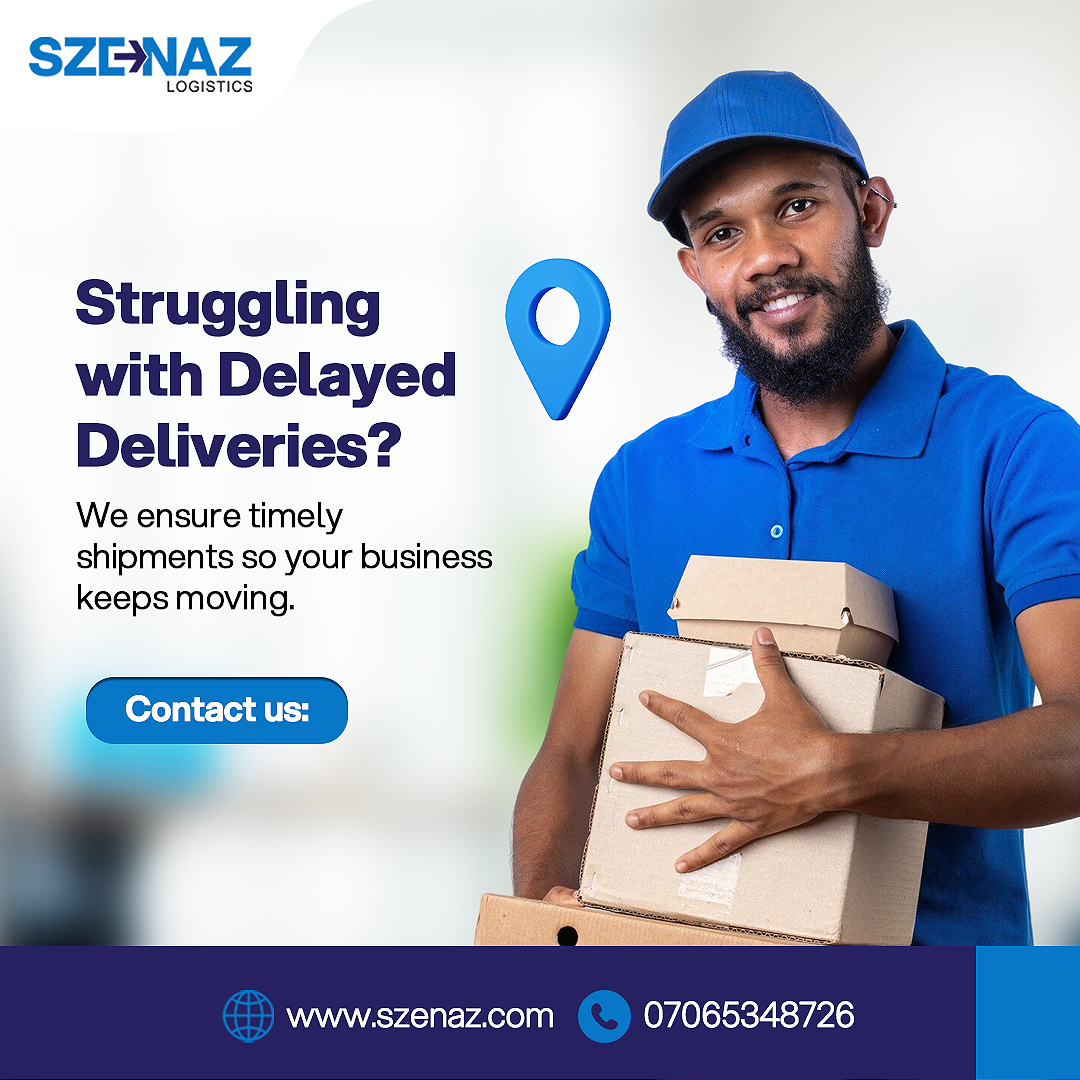 szenaz's tweet photo. Delayed #deliveries can be frustrating, we know!

At Szenaz logistics, we keep moving as scheduled so your business can also keep moving.

Contact us now:
Email: info@szenaz.com
WhatsApp: 08182360260
Website: https://t.co/i5HENLvNMS

#SzenazLogistics  #Transportation #Logistics https://t.co/MftkkLEeXd