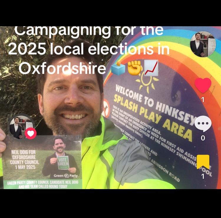 Hinksey Park is a gem in Oxford 🌳

As a Green Party candidate for Isis Division, Neil Doig is committed to protecting our green spaces. 

Let’s keep Oxford green for future generations! 💚

#HinkseyPark #GreenParty #Oxford2025 #VoteGreen #SustainableFuture #ProtectNature