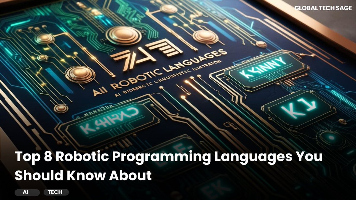 global_techsage's tweet image. Ready to dive into the world of robotic programming? Check out the top 8 programming languages that are essential for designing and controlling robots, from beginners to experts. 🤖💻

LINK IN BIO 

#RoboticProgramming #TechSkills #ProgrammingLanguages #RobotDevelopment