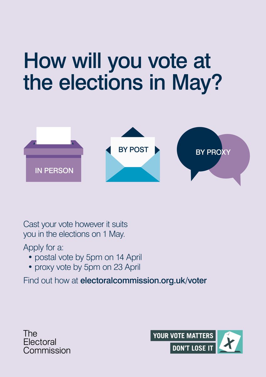 Every four years there is an election for county councillors in Hertfordshire.
The next county council election will be on Thursday 1st May 2025.
You must bring photographic identification to vote. You will not be able to vote unless you show photographic identification!