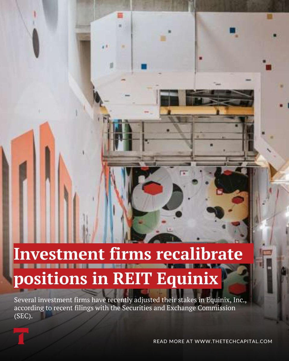 The Tech Capital (@thetechcapital_) on Twitter photo Investment firms recalibrate positions in REIT <a href="/Equinix/">Equinix, Inc.</a>
Several investment firms have recently adjusted their stakes in Equinix, Inc., according to recent filings with the Securities and Exchange.
🔗 thetechcapital.com/investment-fir…
Follow <a href="/thetechcapital_/">The Tech Capital</a> for other timely news, Investment firms recalibrate positions in REIT <a href="/Equinix/">Equinix, Inc.</a>
Several investment firms have recently adjusted their stakes in Equinix, Inc., according to recent filings with the Securities and Exchange.
🔗 thetechcapital.com/investment-fir…
Follow <a href="/thetechcapital_/">The Tech Capital</a> for other timely news,
