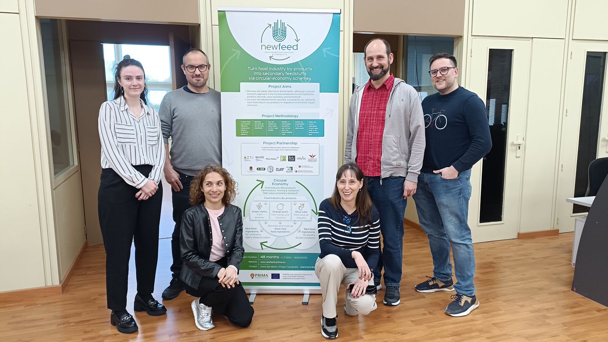 NEWFEED Project (@newfeedp) on Twitter photo NewFeed’s Spanish Demonstration Workshop concluded on March 26 during FIGAN 2025, attracting participants from the regional feed and livestock sectors. Read more details about the activity 👉 lnkd.in/duXTJVCh
<a href="/PrimaProgram/">PRIMA Program Mediterranean Partnership 🇪🇺</a>
#Newfeed #food_industry_by_products NewFeed’s Spanish Demonstration Workshop concluded on March 26 during FIGAN 2025, attracting participants from the regional feed and livestock sectors. Read more details about the activity 👉 lnkd.in/duXTJVCh
<a href="/PrimaProgram/">PRIMA Program Mediterranean Partnership 🇪🇺</a>
#Newfeed #food_industry_by_products