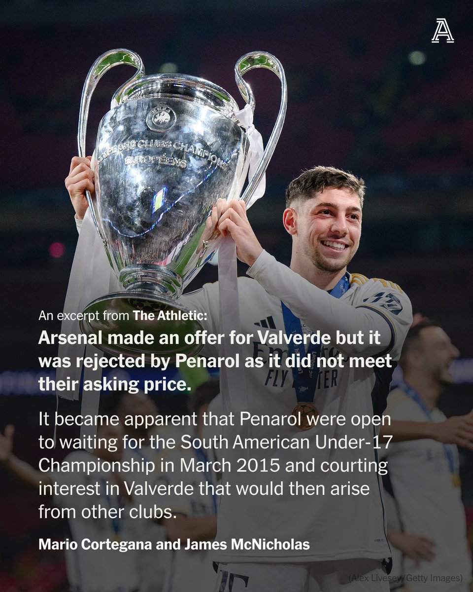 In January 2015, a 16-year-old Fede Valverde arrived at Arsenal for a one-week trial.

Arsene Wenger wanted to sign him, the club captain Mikel Arteta was a "spectacular" support and the teenager left with Valverde printed on the back of an Arsenal shirt.

But Real Madrid swooped