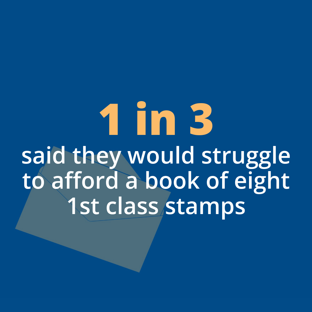 CitizensAdvice (@citizensadvice) on Twitter photo ⚠️ More than two thirds of people think the 5 year increase in the cost of a 1st class stamp is unfair.
From today, a 1st class stamp will cost consumers £1.70, more than double the amount it did in 2020.
Read more in the <a href="/Independent/">The Independent</a> ⤵️
the-independent.com/money/what-doe… ⚠️ More than two thirds of people think the 5 year increase in the cost of a 1st class stamp is unfair.
From today, a 1st class stamp will cost consumers £1.70, more than double the amount it did in 2020.
Read more in the <a href="/Independent/">The Independent</a> ⤵️
the-independent.com/money/what-doe…