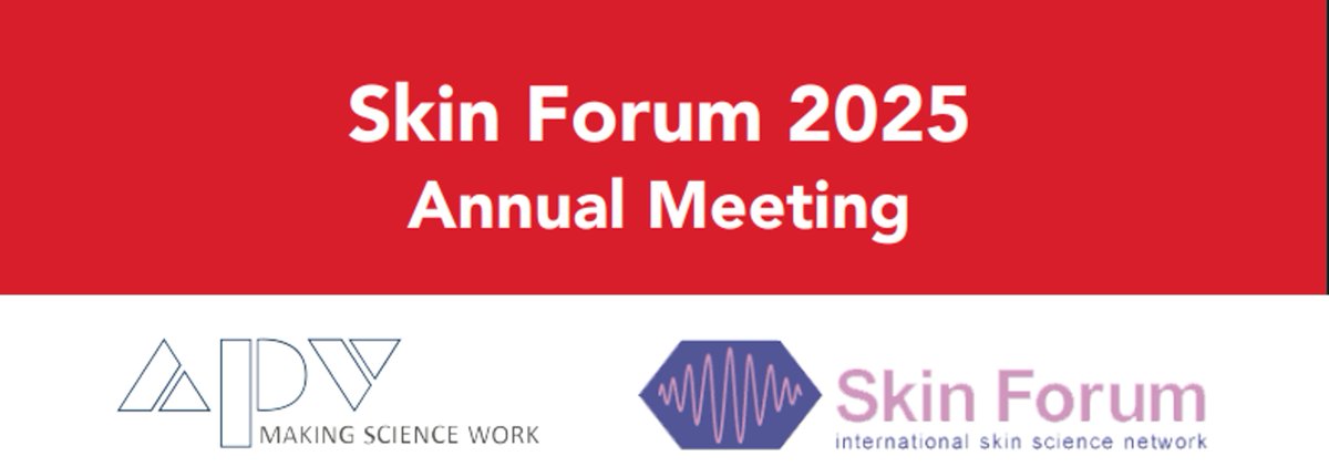 📢 Skin Forum 2025, June 24 &amp; June 25, Berlin, Germany 📢  

Abstract submission deadline extended until: 18 April 2025

Find out about the programme, how to register and much more here: apv-mainz.de/en/events/semi…