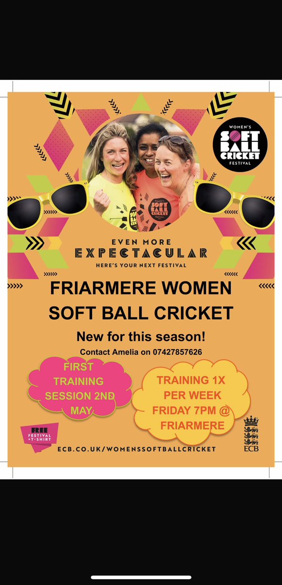 WOMENS AND GIRLS CRICKET AT FCC🏏

To all the women and girls in the local area, start your cricket journey at FCC starting this spring! ✅

Contact Amelia on 07427857626 for more details. 📱 

Just a heads up, this is for ages 16+❗️

COME ON GIRLS, it’s your time to shine 😁