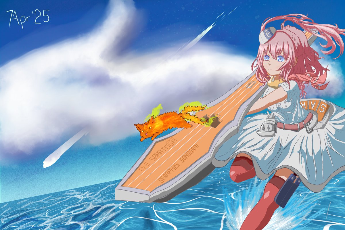 Seraphis_Chan's tweet photo. Kancolle / Saratoga Launch day 25 / April 7th, 2025 - pixiv
#艦これ  #サラトガ https://t.co/CDNSCQXhn0