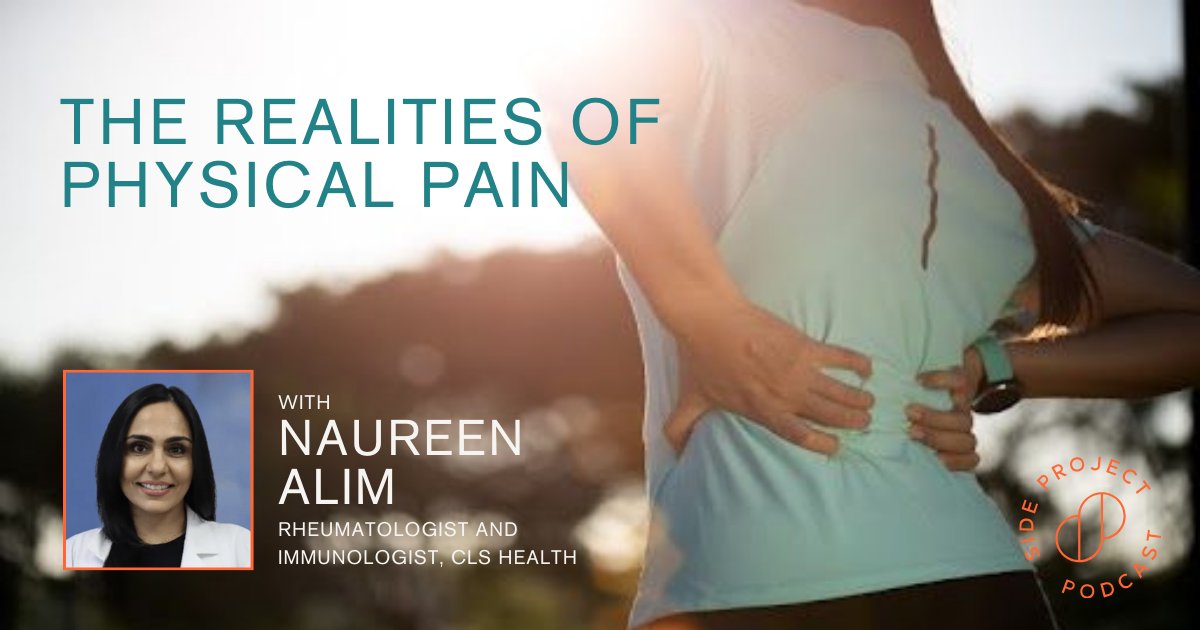 Side Project (@sideprojecthq) on Twitter photo Episode 10! Dr. Naureen Alim joins <a href="/LeylaSeka/">Leyla D. Seka</a> and <a href="/RuthieJSF/">Ruthie Miller</a> to get real about PAIN. Why do aches and pains creep in throughout middle age? Listen as we discuss ways to find relief – and ways to maybe prevent it from finding us in the first place. sideprojecthq.com/podcast/ Episode 10! Dr. Naureen Alim joins <a href="/LeylaSeka/">Leyla D. Seka</a> and <a href="/RuthieJSF/">Ruthie Miller</a> to get real about PAIN. Why do aches and pains creep in throughout middle age? Listen as we discuss ways to find relief – and ways to maybe prevent it from finding us in the first place. sideprojecthq.com/podcast/