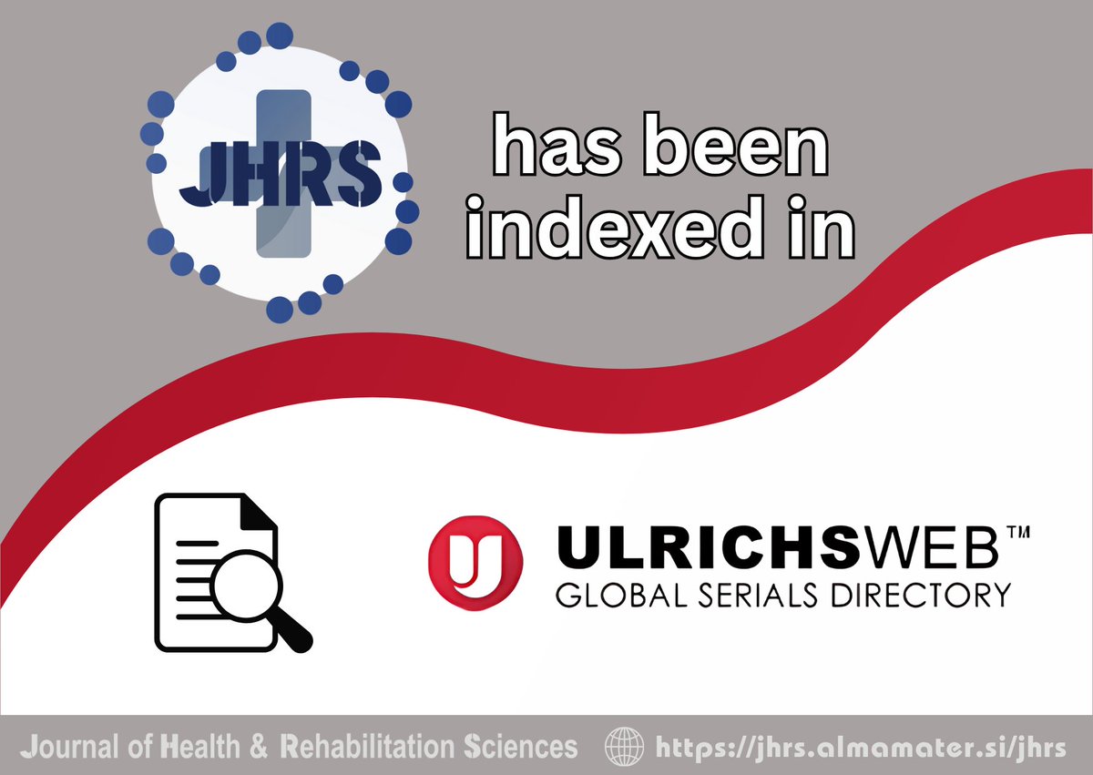 journaljhrs's tweet image. #JHRS #new #indexing #Ulrichsweb
