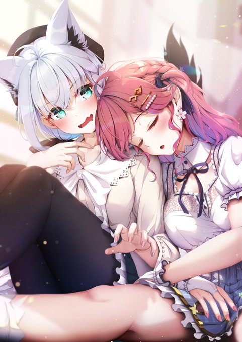 うたた寝。
#絵フブキ #miko_Art 