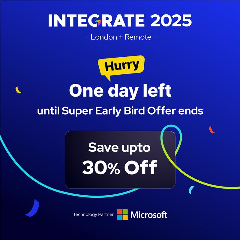 💡 Don’t wait. Save up to $500 and be in the room where it all happens.

Already, 150+ architects, decision-makers, and cloud professionals from around the world have locked in their seats. 

🔗lnkd.in/gDJxHDHa

#Azure #Integration #AI #MicrosoftEvents #INTEGRATE2025