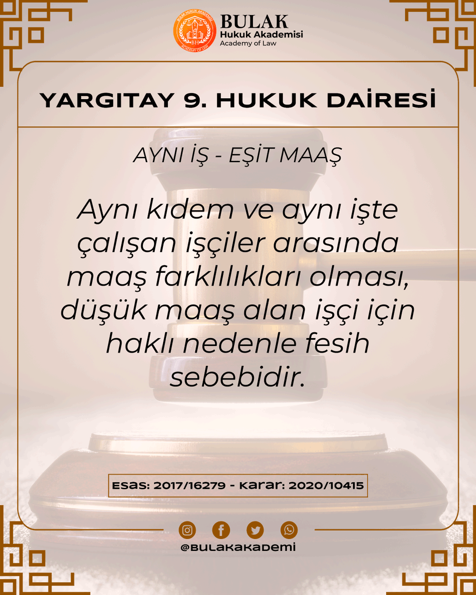 YARGITAY 9. HUKUK DAİRESİ

E: 2017/16279 - K: 2020/10415

👩‍💼👨‍💼 BULAK HUKUK AKADEMİSİ 👩‍💼👨‍💼

Detaylar hakkında bilgi edinmek için;

📞 +90 (552) 799 27 95

📩 <a href="/bulakakademi/">Bulak Hukuk Akademisi</a>