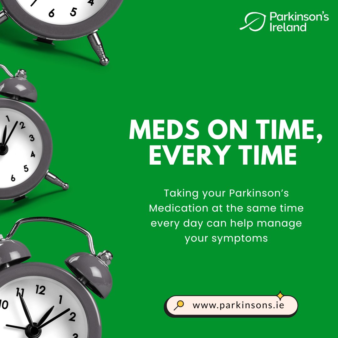 For people with Parkinson’s, timing is everything when it comes to medication. These medicines help manage symptoms like stiffness, slowness and tremors, but they need to be taken on schedule.

To read more about our work on medication safety, please visit parkinsons.ie