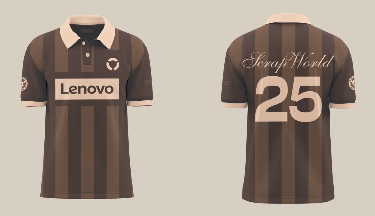 BlancoAhhDesign's tweet photo. Lenovo x ScrapWorld 2025

Camiseta de fútbol estilo retro de Lenovo para celebrar su patrocinio en la Copa Mundial de la FIFA 2026, presentada en exclusiva en la 4ª edición de ScrapWorld.

Design by me. https://t.co/xdtgAnxNxE