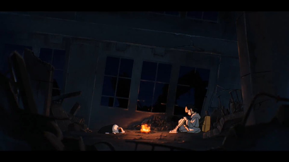 Dreaming Of A Whale

Imagine you live in a peaceful post-apocalyptic world. 
#indie_anime 
#anime 
#Postapocalyptic