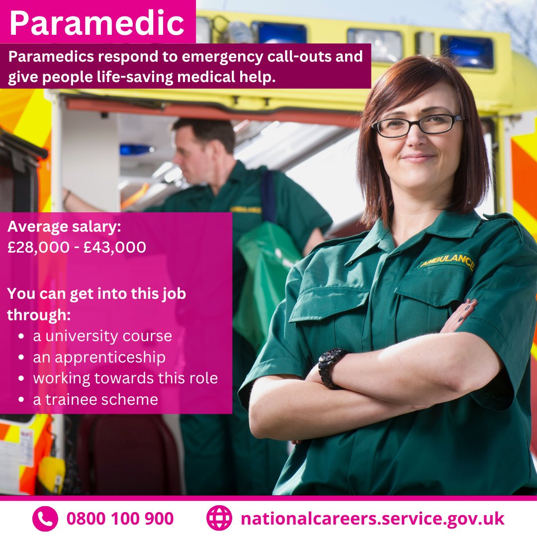 Today is World Health Day 🩺

There are a huge range of careers in healthcare, from paramedic to care worker, radiographer to dental nurse.

Take a look at these roles and more on the healthcare page on "explore careers" ⬇️

nationalcareers.service.gov.uk/explore-careers

#WorldHealthDay