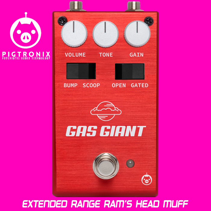 x_pedal's tweet image. Pigtronix unveils new Gas Giant Analog Jumbo Fuzz - extended range Ram&apos;s Head Muff - guitarpedalx.com/news/gpx-blog/… @pigtronix #pigtronix #pigtronixgasgiant #gasgiantfuzz #bigmuff #ffuzzpedal #guitarpedalx