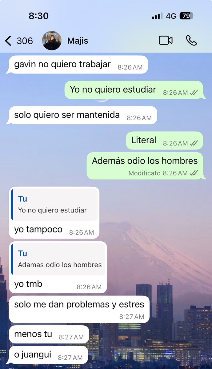 Buenos días a todos menos a los hombres