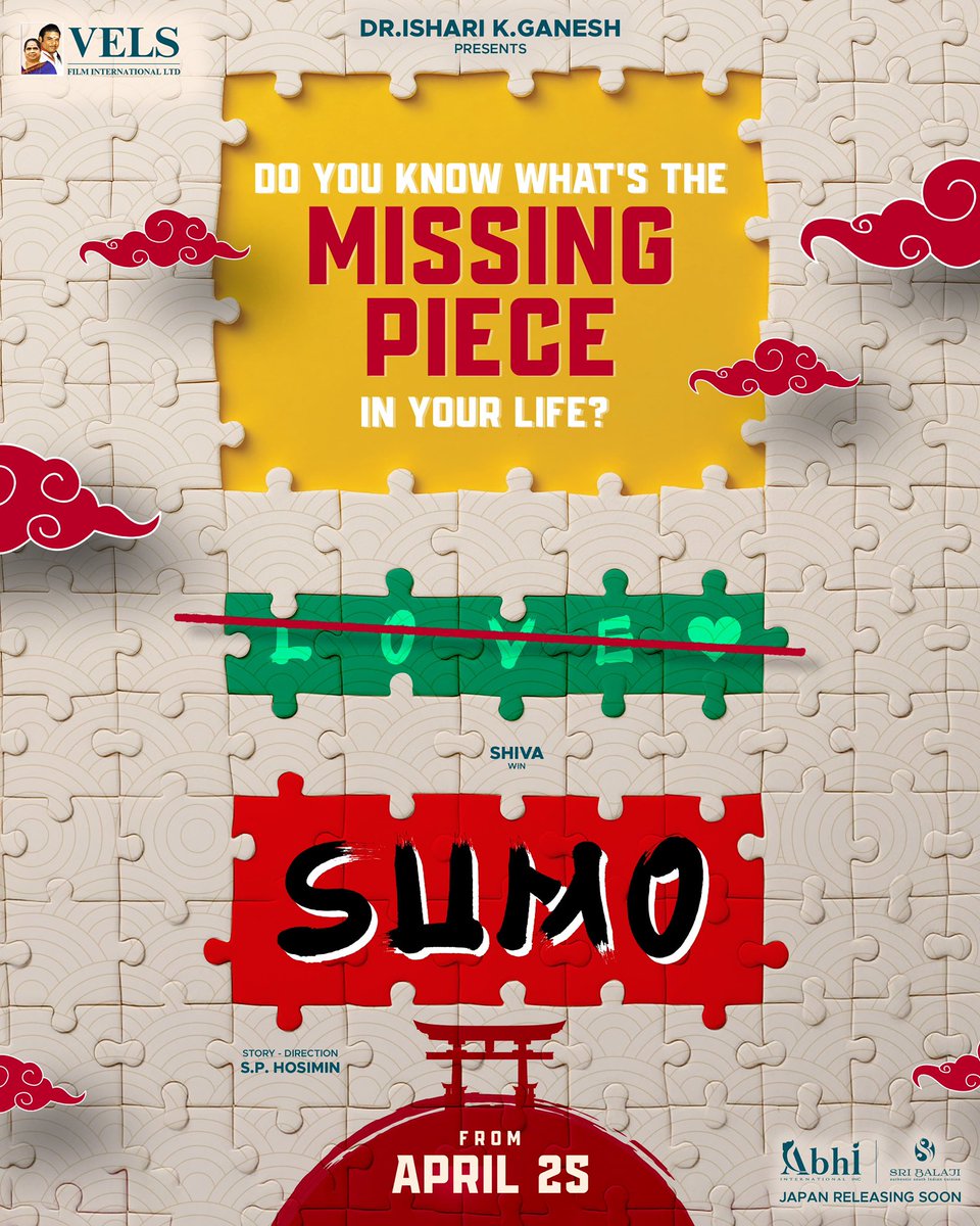 Saravanaravikumar (@saravanaspb) on Twitter photo We are here to fix your 🧩 summer plans…
#Sumo a laughter riot all yours from 25.04.25 💯❤️🍿
<a href="/IshariKGanesh/">Dr Ishari K Ganesh</a> <a href="/VelsFilmIntl/">Vels Film International</a>
<a href="/actorshiva/">Shiva</a> @priyaanand <a href="/DirRajivMenon/">Rajiv Menon</a> <a href="/sphosimin/">S.P. Hosimin</a> @cinemainmygenes <a href="/nivaskprasanna/">Nivas K Prasanna</a> <a href="/Ashkum19/">Ashwin Kumar</a> <a href="/RIAZtheboss/">RIAZ K AHMED</a> <a href="/ParasRiazAhmed1/">Paras Riyaz</a> <a href="/V4umedia_/">V4U Media</a> <a href="/akash_tweetz/">AKD</a> We are here to fix your 🧩 summer plans…
#Sumo a laughter riot all yours from 25.04.25 💯❤️🍿
<a href="/IshariKGanesh/">Dr Ishari K Ganesh</a> <a href="/VelsFilmIntl/">Vels Film International</a>
<a href="/actorshiva/">Shiva</a> @priyaanand <a href="/DirRajivMenon/">Rajiv Menon</a> <a href="/sphosimin/">S.P. Hosimin</a> @cinemainmygenes <a href="/nivaskprasanna/">Nivas K Prasanna</a> <a href="/Ashkum19/">Ashwin Kumar</a> <a href="/RIAZtheboss/">RIAZ K AHMED</a> <a href="/ParasRiazAhmed1/">Paras Riyaz</a> <a href="/V4umedia_/">V4U Media</a> <a href="/akash_tweetz/">AKD</a>